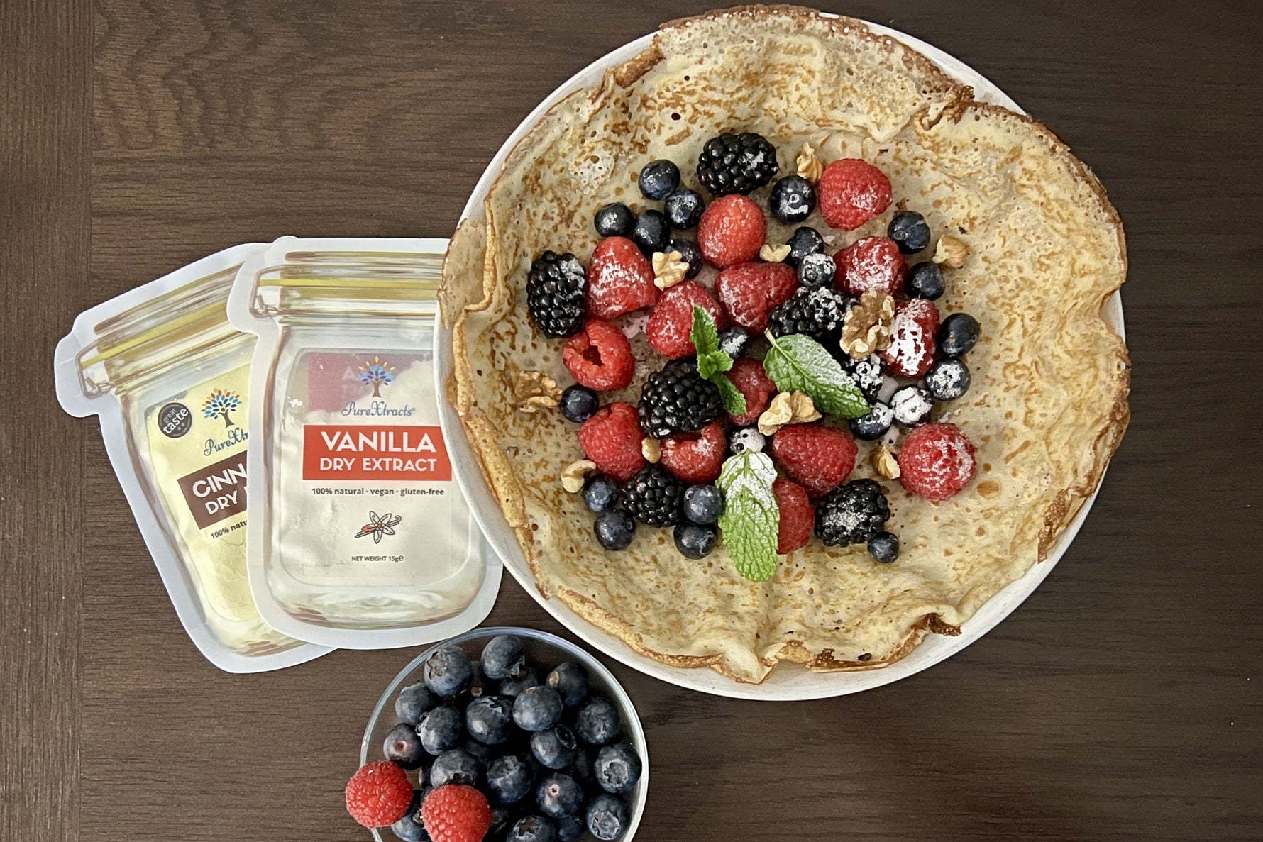 Classic crepe pancakes with a twist of wellness