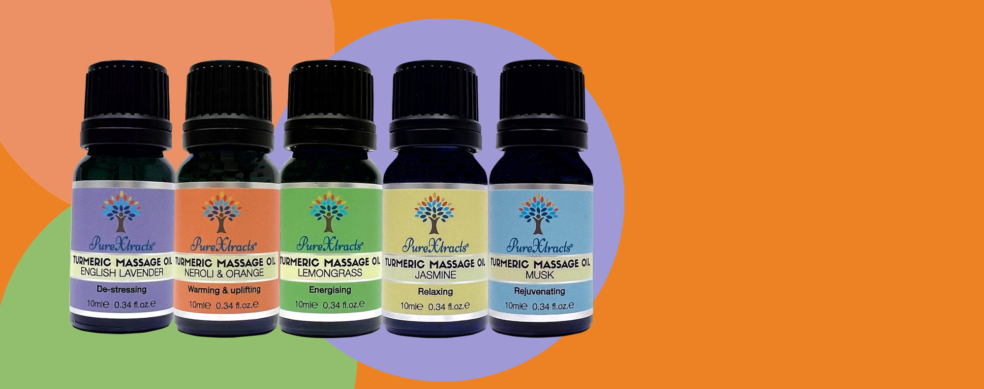 Turmeric Massage Oil Starter Bottles- PureXtracts