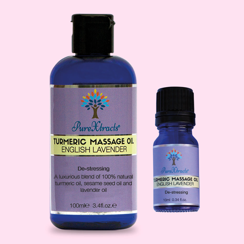 Turmeric Massage Oil - 100ml and 10ml oil together - PureXtracts