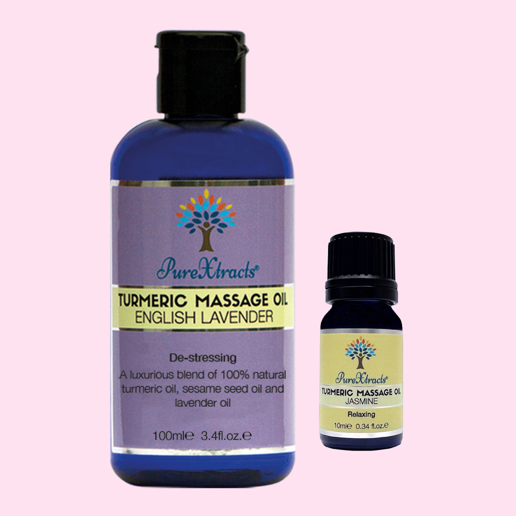 Turmeric Massage Oil - 100ml and 10ml oil together - PureXtracts