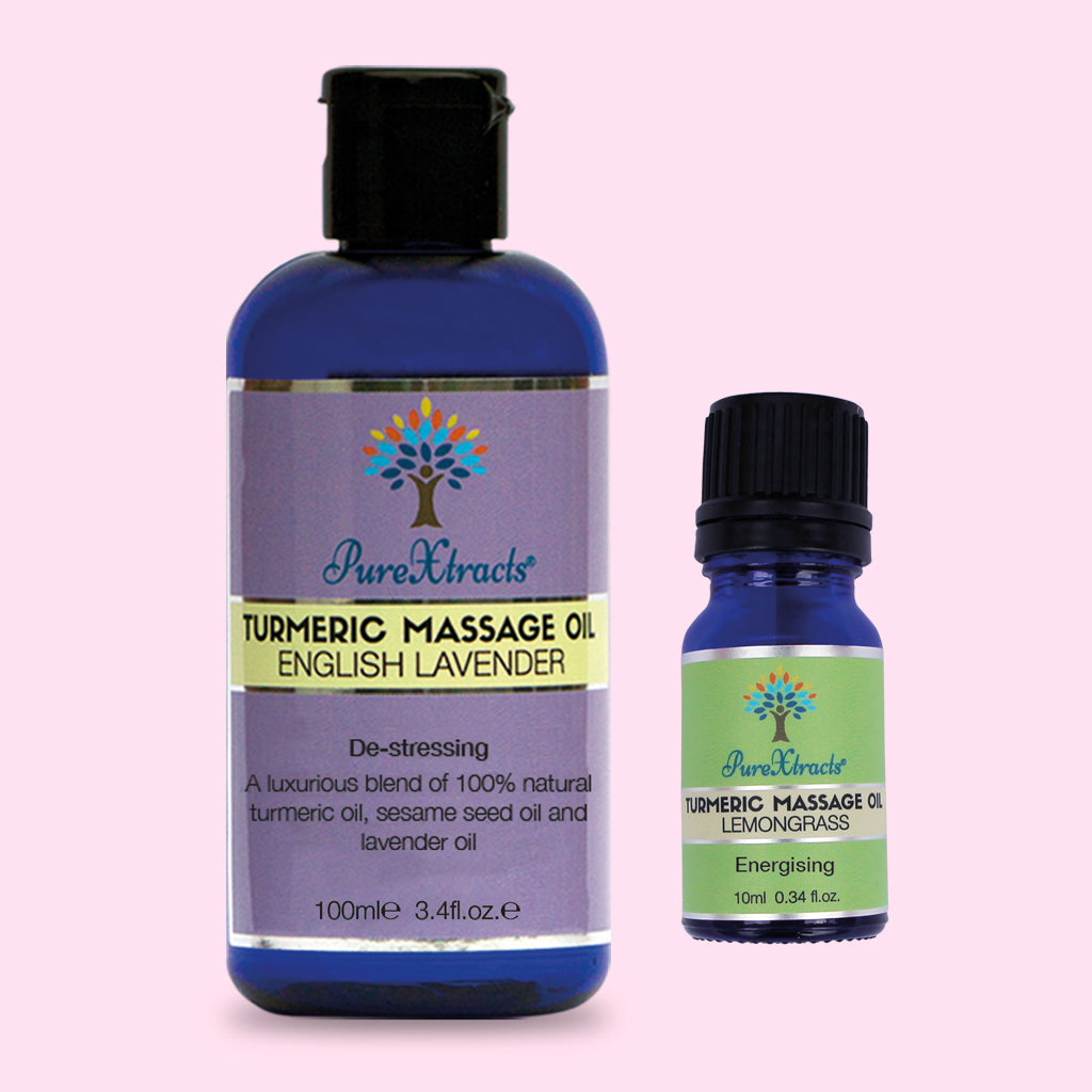 Turmeric Massage Oil - 100ml and 10ml oil together - PureXtracts