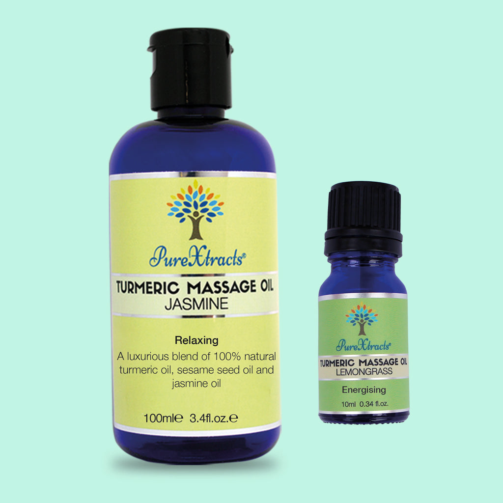 Turmeric Massage Oil - 100ml and 10ml oil together - PureXtracts