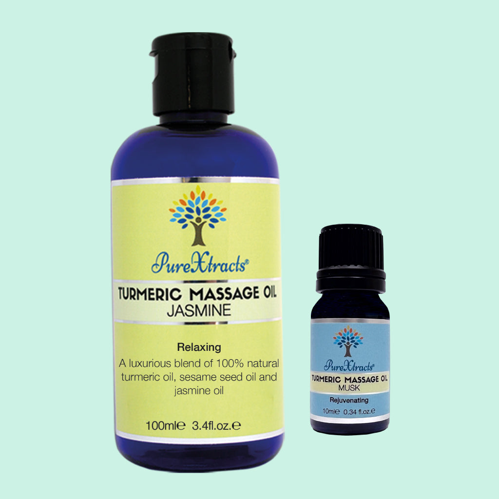 Turmeric Massage Oil - 100ml and 10ml oil together - PureXtracts