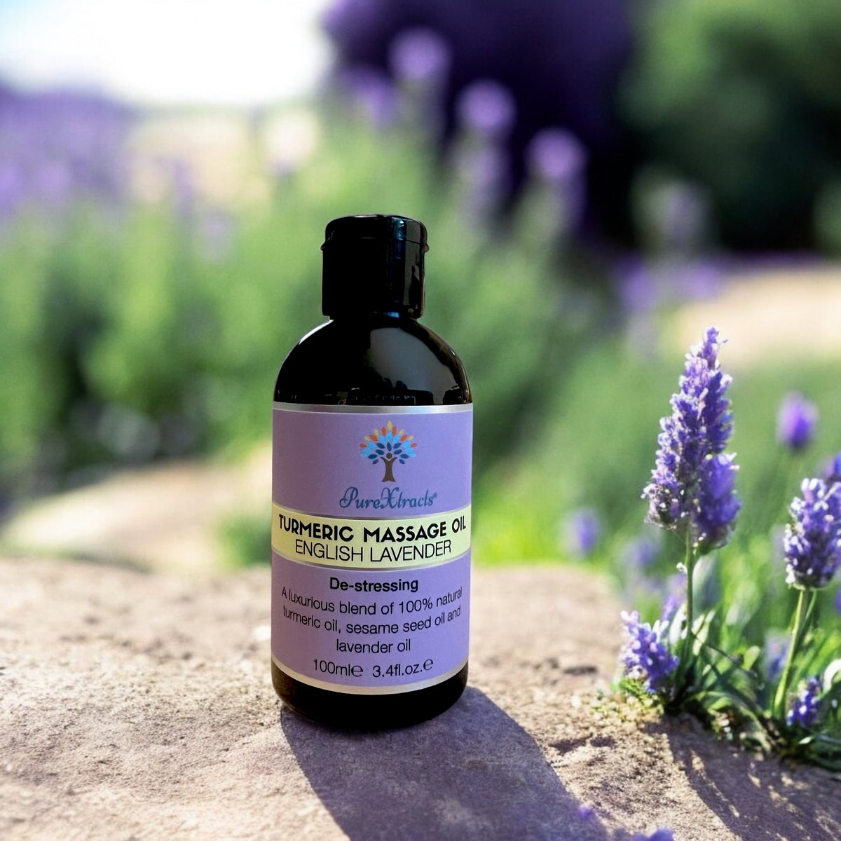 Turmeric Massage Oil - English Lavender - PureXtracts