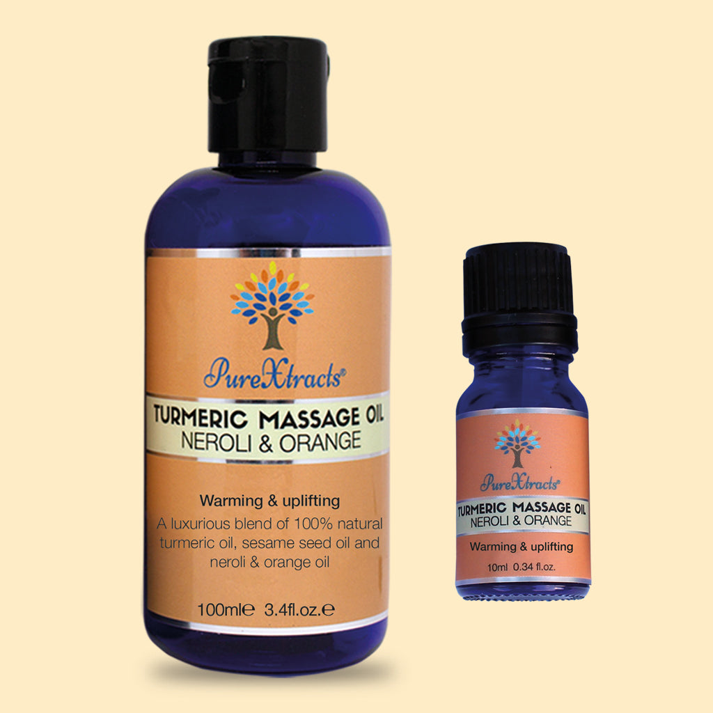 Turmeric Massage Oil - 100ml and 10ml oil together - PureXtracts